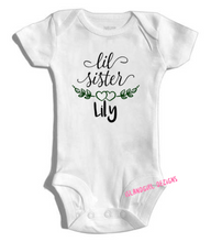 Load image into Gallery viewer, Big & Little Sister Shirts or Baby Bodysuits