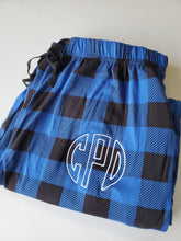 Load image into Gallery viewer, Plaid Fleece Print Pajama Pants | Monogrammed PJ Pants | Monograms | Matching Bottoms Lounge Pants