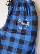 Load image into Gallery viewer, Plaid Fleece Print Pajama Pants | Monogrammed PJ Pants | Monograms | Matching Bottoms Lounge Pants