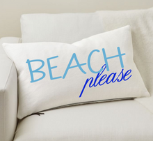 Load image into Gallery viewer, Beach Please Lumbar Pillow
