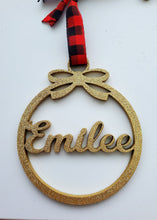 Load image into Gallery viewer, Personalized Bow Ornament