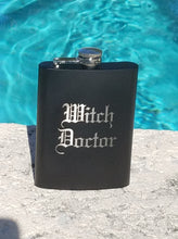 Load image into Gallery viewer, Personalized Engraved Black Matte Flask 8 oz
