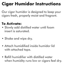 Load image into Gallery viewer, Personalized Cherry Wood Cigar Humidor 25-50 Cigars