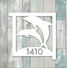 Load image into Gallery viewer, dolphin mailbox sign pvc