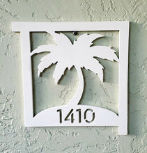 Load image into Gallery viewer, palm tree mailbox sign pvc
