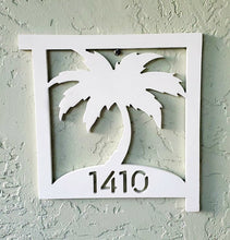 Load image into Gallery viewer, palm tree mailbox sign pvc