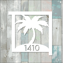 Load image into Gallery viewer, palm tree mailbox sign pvc