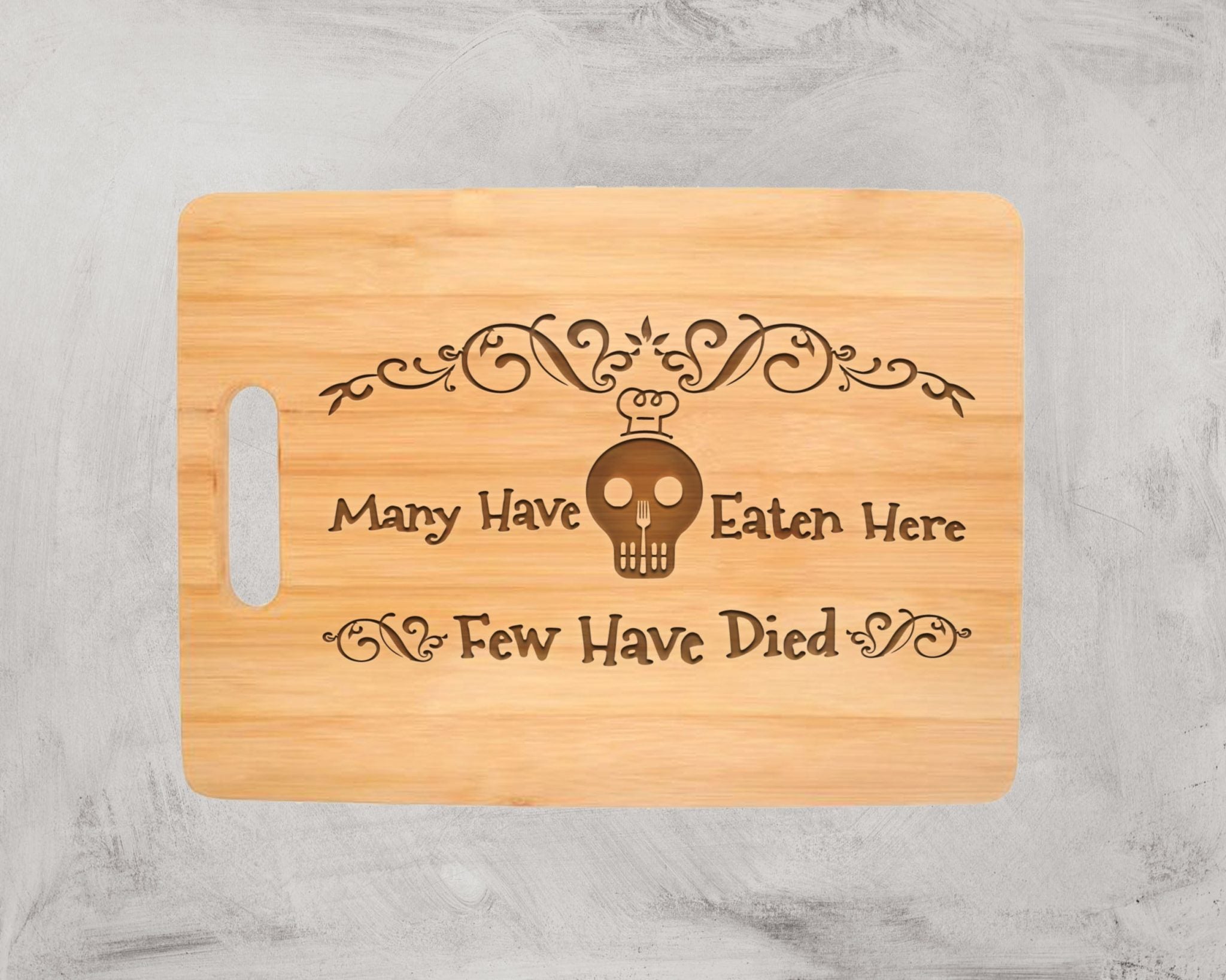 Custom Bamboo Chopping Board Thick Kitchen Meal Prep Cutting Board