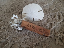 Load image into Gallery viewer, Birth Announcement Mom 4 sided Wood Keychain - Personalized Baby Stats