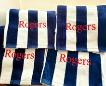 Load image into Gallery viewer, Embroidered Monogrammed Beach Towel
