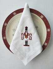 Load image into Gallery viewer, Nutcracker Monogrammed Dinner Napkins