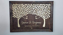 Load image into Gallery viewer, Personalized 3D Wedding Wooden Tree of Hearts Guest Book