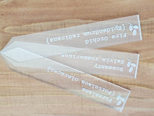 Load image into Gallery viewer, Engraved Acrylic Plant Marker Garden or Herb Stakes with Scientific Name