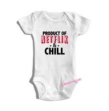 Load image into Gallery viewer, Product of NETFLIX & Chill bodysuit / onesie® /creeper outfit -funny baby onesie