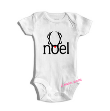 Load image into Gallery viewer, Noel Reindeer Rudolph bodysuit / onesie® /creeper outfit -holiday baby onesie