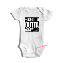 Load image into Gallery viewer, Straight Outta The Womb bodysuit / onesie® outfit / creeper Baby-funny baby onesie