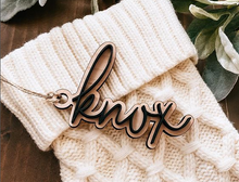 Load image into Gallery viewer, Name Place Cards, Stocking Tags, Gift Tags