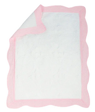 Load image into Gallery viewer, Personalized Heirloom Lamb Baby Quilt with Birth Stats