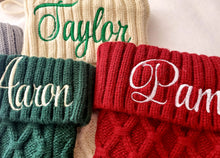 Load image into Gallery viewer, Embroidered Personalized Christmas Stocking