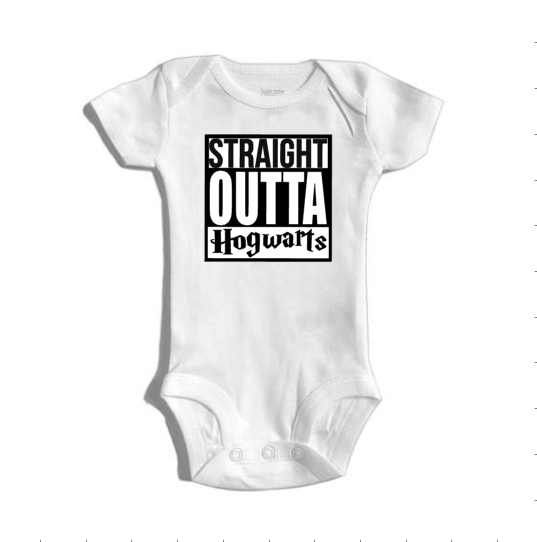 STRAIGHT OUTTA Hogwarts bodysuit / onesie® /creeper outfit -funny baby onesie Harry Potter