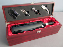 Load image into Gallery viewer, Laser Engraved Rosewood Finish Wine Box with Tools