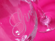 Load image into Gallery viewer, Etched Wine Glass Personalized