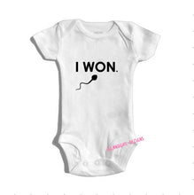 Load image into Gallery viewer, I Won Sperm bodysuit / onesie® outfit / creeper Baby-funny baby onesie