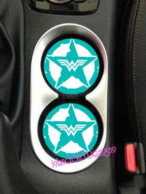 Personalized Wonder Woman Star Ceramic Car Coasters