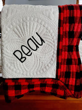 Load image into Gallery viewer, Embroidered Blanket, Baby Quilt, Nursery Quilt, Baby Gift, Baby Shower gifts, Personalized Baby Blanket, Baby Blanket, Crib, Nursery blanket