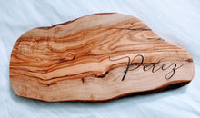 Load image into Gallery viewer, Personalized custom Charcuterie, Olive Wood Cutting Board, Serving Board Tray, Personalized Custom Cutting Board, Realtors Closing Gift