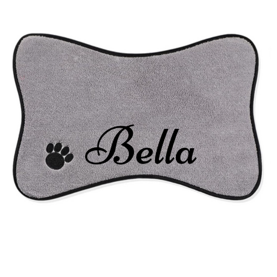 Personalized Pet Mat with PawPrint