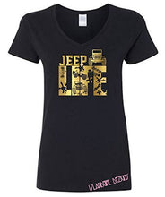 Load image into Gallery viewer, Jeep Life Gold Metallic Womens Tee
