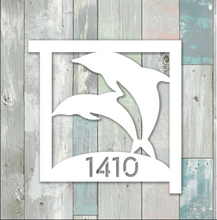 Load image into Gallery viewer, dolphin mailbox sign pvc
