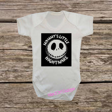 Load image into Gallery viewer, Mommy&#39;s Little NIGHTMARE bodysuit / onesie® /creeper outfit -funny baby onesie

