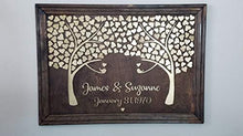 Load image into Gallery viewer, Personalized 3D Wedding Wooden Tree of Hearts Guest Book 
