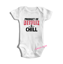 Load image into Gallery viewer, Product of NETFLIX &amp; Chill bodysuit / onesie® /creeper outfit -funny baby onesie
