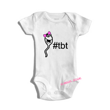 Load image into Gallery viewer, Throw Back Thursday Boy or Girl Sperm bodysuit / onesie® outfit
