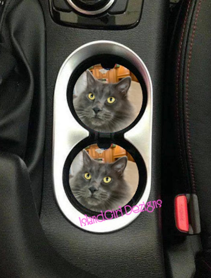 Personalized Pet Photo Car Coasters