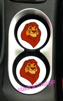 Mufasa Lion King Ceramic Car Coasters