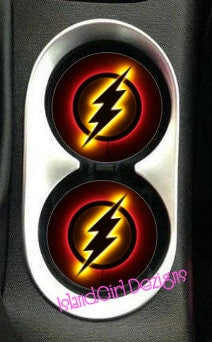 Flash Gordon Lightning Ceramic Car Coasters