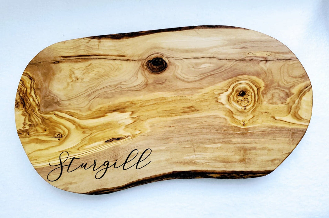 Personalized custom Charcuterie, Olive Wood Cutting Board, Serving Board Tray, Personalized Custom Cutting Board, Realtors Closing Gift