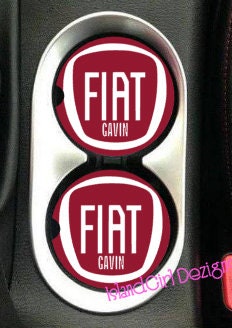 Personalized Fiat Ceramic Car Coasters