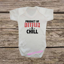 Load image into Gallery viewer, Product of NETFLIX &amp; Chill bodysuit / onesie® /creeper outfit -funny baby onesie
